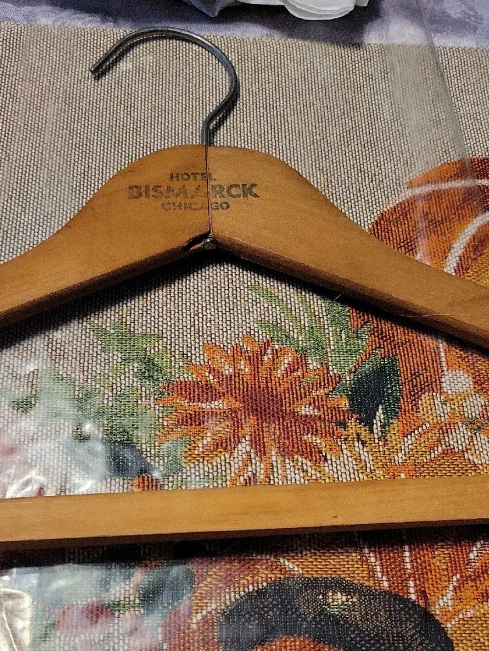 Vintage  Wooden Hanger - Tan